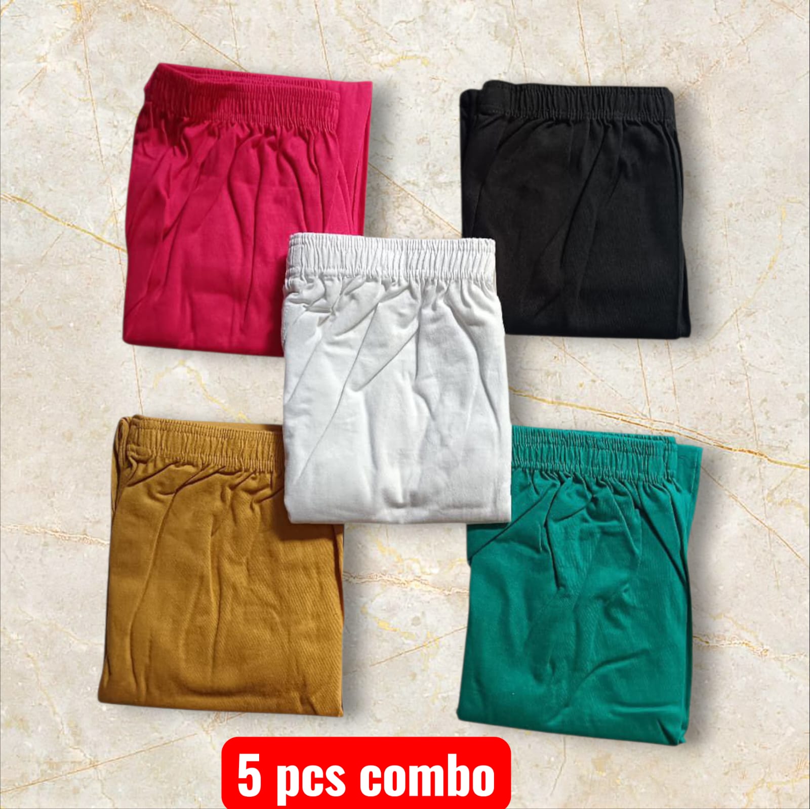 WhatsApp Image 2025-09-24 at 11.22.46 AM (1) WOMENS LEGGINGS 5 PCS COMBO OFFER - Image 1